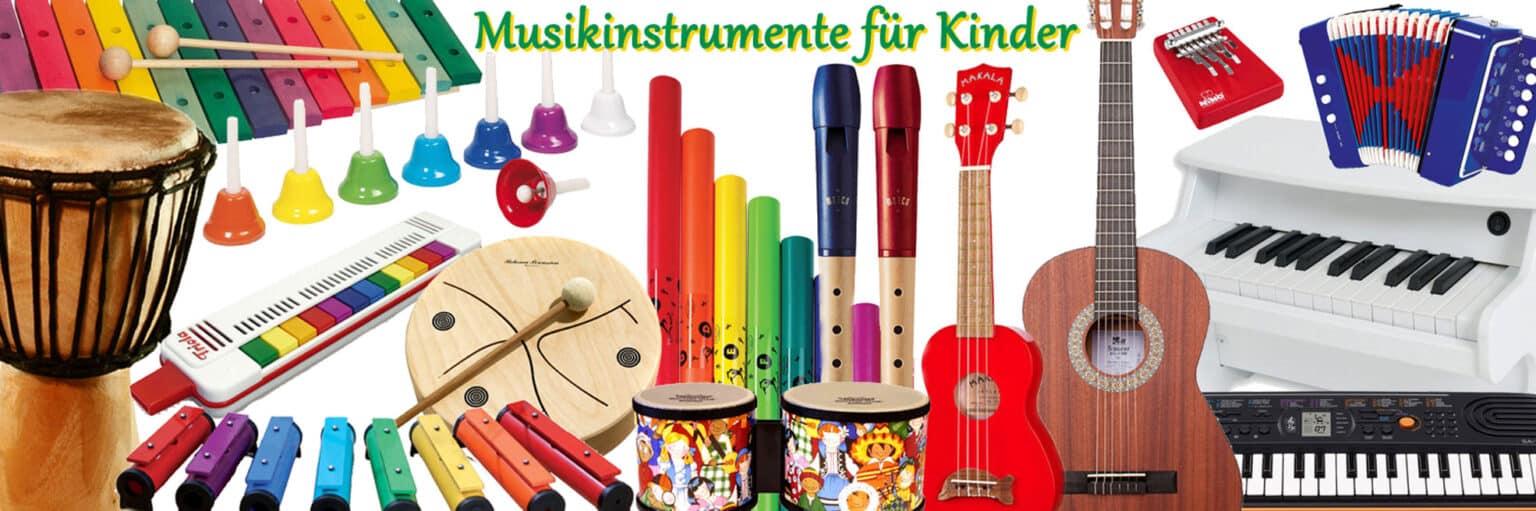 Banner Musikinstrumente für Kinder