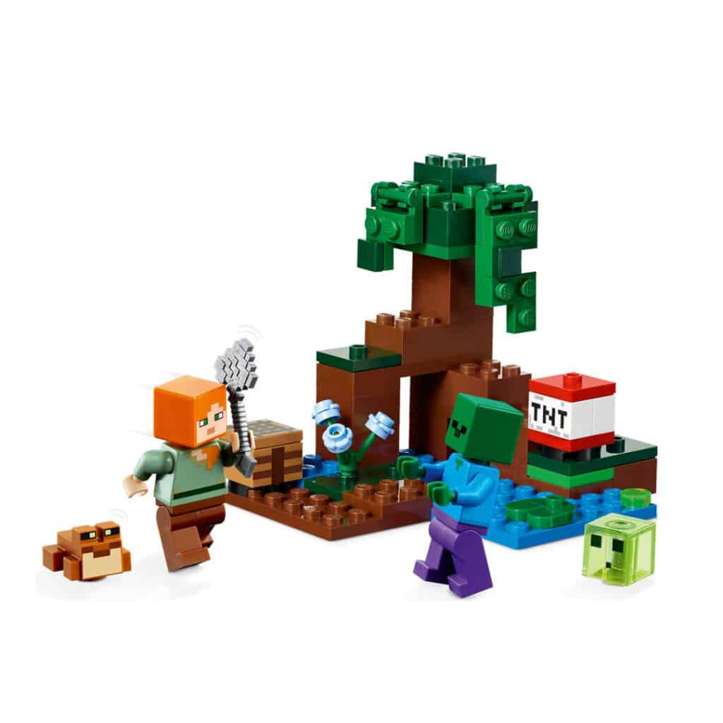LEGO-Minecraft-Baustein-Set-21240-Das-Sumpfabenteuer-01