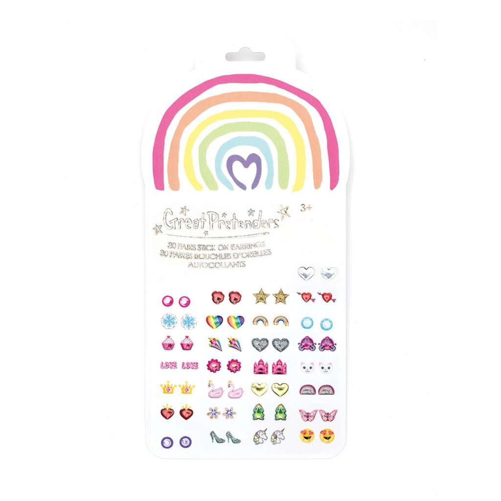 Great-Pretenders-Ohr-Sticker-Rainbow-Love-Kinder-Ohrringe