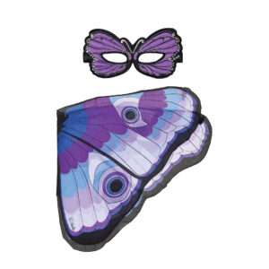 Dreamy-Dress-Ups-Kostuem-Fluegel mit Maske Schmetterling Pfauenauge Lila