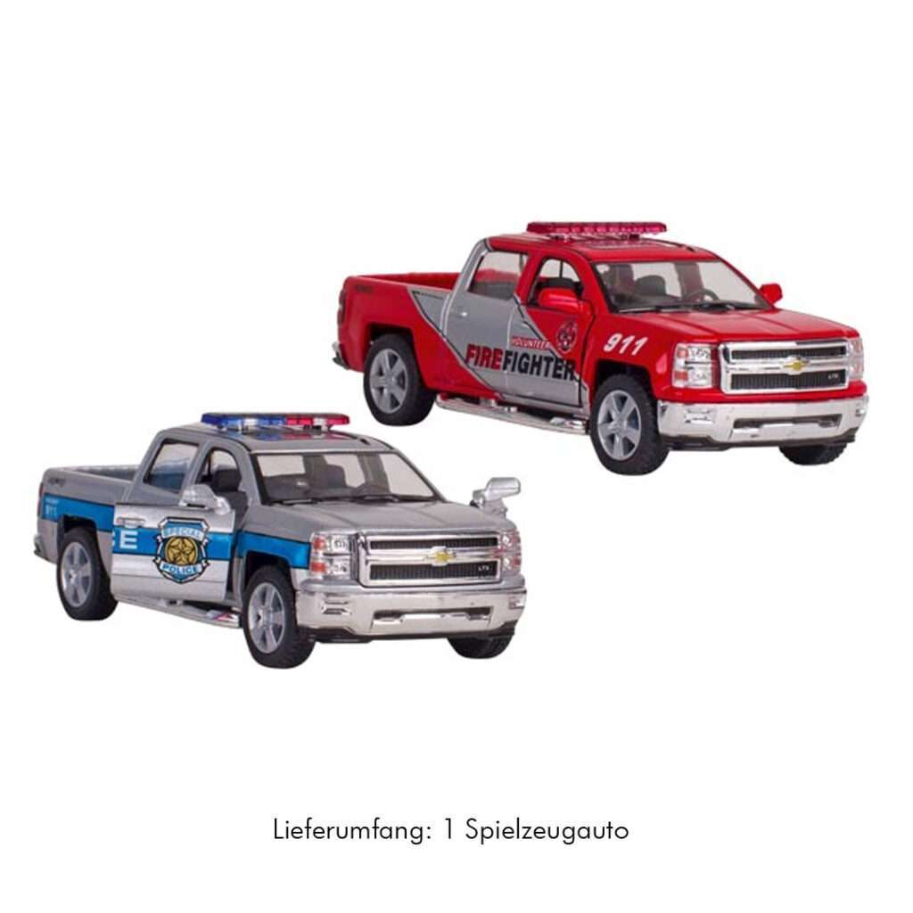 Goki-Spielzeugauto-Gelaendewagen-Polizei-Feuerwehr-aus-Spritzguss-mit-Rueckzugsmotor