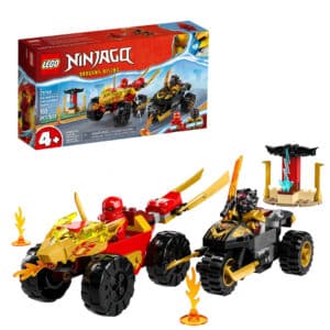 LEGO-Ninjago-71789-Verfolgungsjagd-mit-Kais-Flitzer-und-Ras-Motorrad