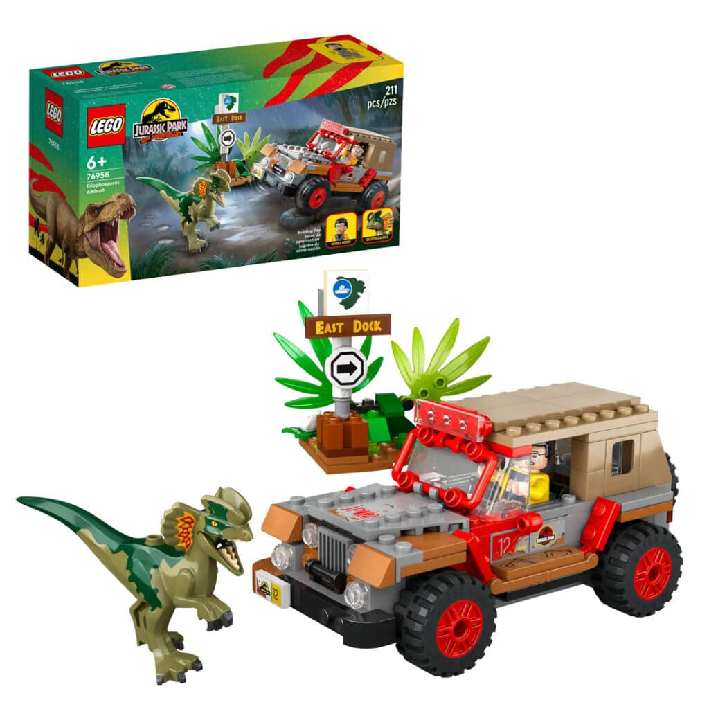 LEGO-Jurassic-World-76958-Jurassic-Park-Hinterhalt-des-Dilophosaurus
