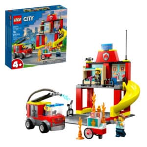 LEGO-City-60375-Feuerwehrstation-und-Loeschauto