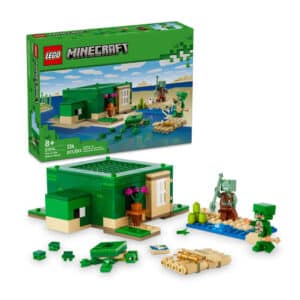 LEGO-Minecraft-Baustein-Set-21254-Das-Schildkroetenstrandhaus