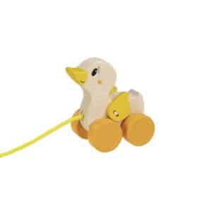 GOKI-Nachziehtier-Ziehtier-kleine-Ente-Holzspielzeug-Babyspielzeug