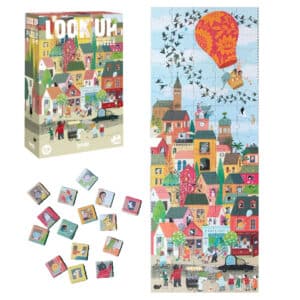 Londji-Puzzle-und-Spiel-Look-Up-Heissluftballon-mit-Stadt