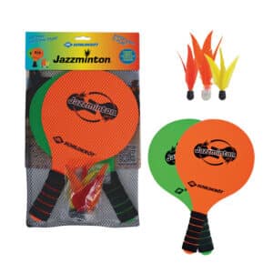 Schildkroet-Jazzminton-Beachball-Set