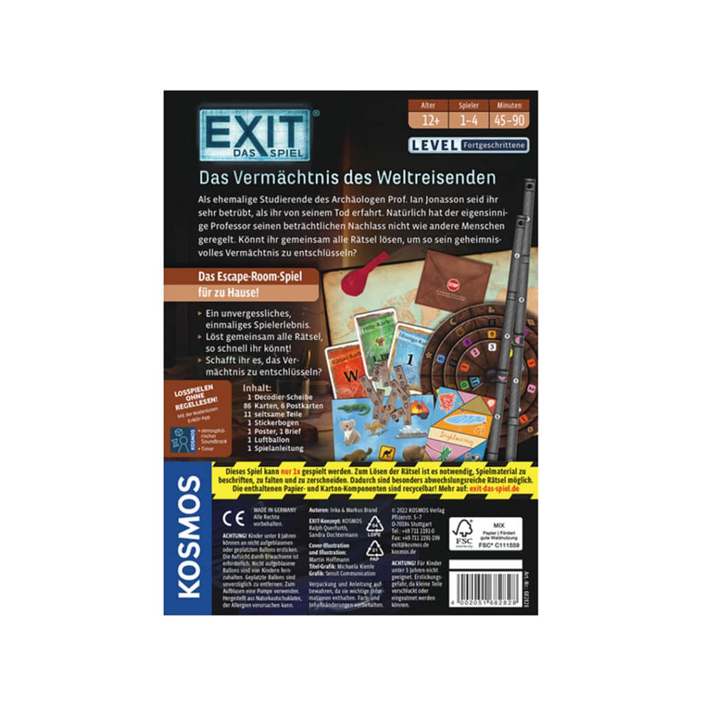 KOSMOS-Exit-Game-Escape-Spiel-Das-Vermaechtnis-des-Weltreisenden-01
